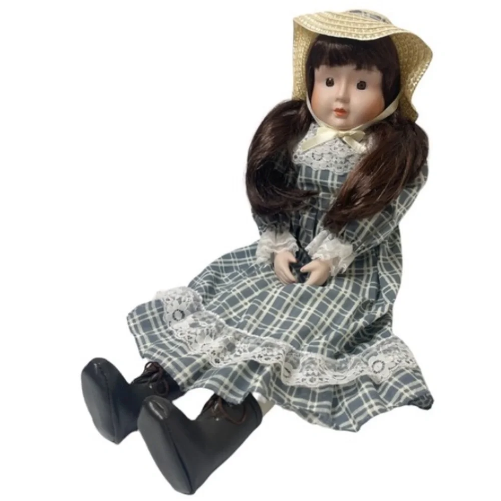 Vintage Doll Porcelain Molly Modern Farmhouse French Cottage Lace Vintage Toys